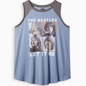❤️NWT VINTAGE TORRID TANK - THE BEATLES JOHN LENNON LET IT BE - CONCERT BAND TEE